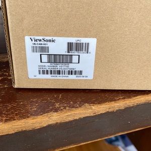 Viewsonic web cam for desk top or lab top